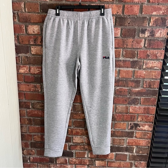 Fila mens jogger sweatpants gray medium - Picture 1 of 3